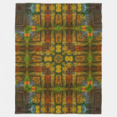 Couverture Polaire Mandala indigène d'esprit de forêt d'Abenaki (Devant)