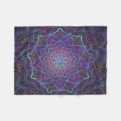 Couverture Polaire Mandala Mystic Bloom (Devant (Horizontal))