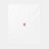 Couverture Polaire Mandala papillon floral | Design d'art Boho pourpr (Devant)