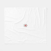 Couverture Polaire Mandala papillon floral | Design d'art Boho pourpr (Devant (Horizontal))