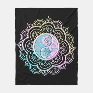 Couverture Polaire Mandala Pastel