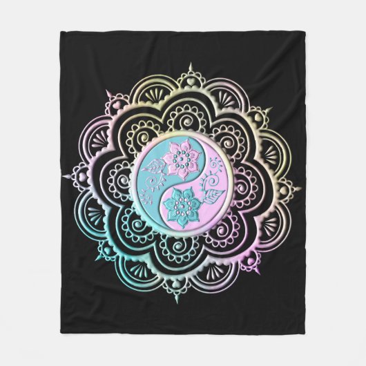 Couverture Polaire Mandala Pastel (Devant)