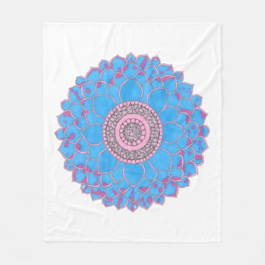 Couverture Polaire Mandala Print (Devant)