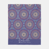 Couverture Polaire Mandala Purple (Devant)