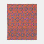 Couverture Polaire Mandala Retro Orange Hipster Decor (Devant)