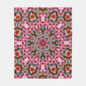 Couverture Polaire Mandala ronde kaléidoscope ornement décoration c (Devant)