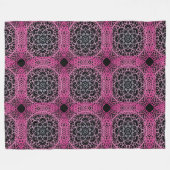 Couverture Polaire Mandala rose (Devant (Horizontal))