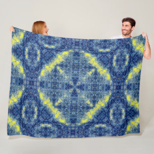 Couverture Polaire Mandala tribal indigène de médecine de Lakota