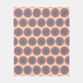 Couverture Polaire Mandala vibrant en code hexadécimal de couleur (Devant)