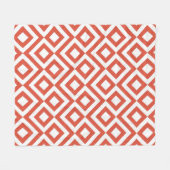 Couverture Polaire Mander orange et blanc (Devant (Horizontal))