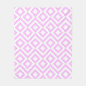 Couverture Polaire Mander rose et blanc (Devant)