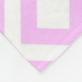 Couverture Polaire Mander rose et blanc (Coin)