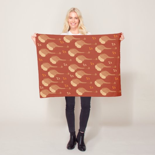 Couverture Polaire mandolins et notes de musique (En situation)