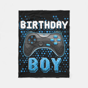 Couverture Polaire Manette de jeu vidéo pour garçon d'anniversaire An