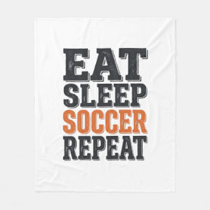 Couverture Polaire Manger Dormir Football Répéter Chemise Vintage Typ