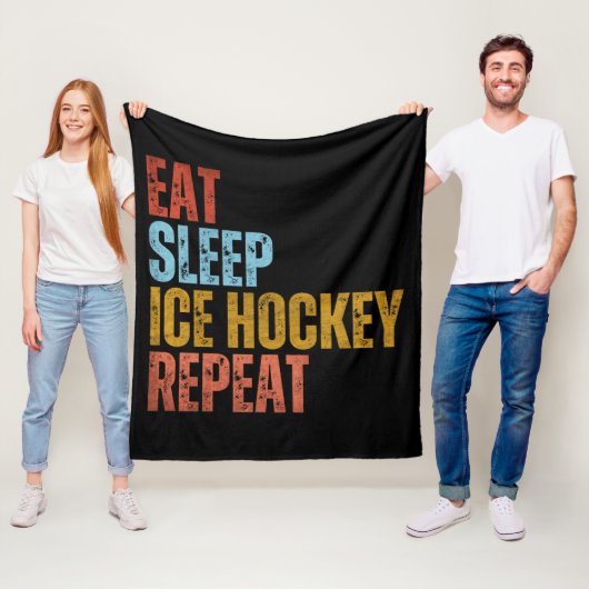 COUVERTURE POLAIRE MANGER DORMIR HOCKEY SUR GLACE RÉPÉTER (En situation)