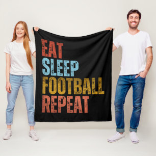 COUVERTURE POLAIRE MANGER DORMIR LE FOOTBALL RÉPÉTER