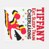 COUVERTURE POLAIRE MANGER LE SOMMEIL TRAIN CHEERLEADLEADE BLANCHET PE (Devant (Horizontal))