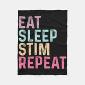Couverture Polaire Manger Sleep Stim Répéter Sensibilisation sur l'au (Devant)