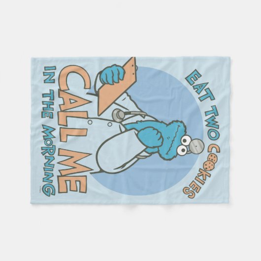 Couverture Polaire Mangez deux cookies, appelez-moi le matin (Devant (Horizontal))
