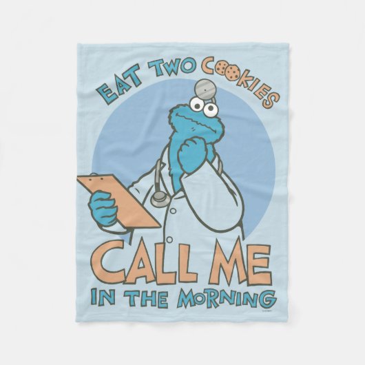 Couverture Polaire Mangez deux cookies, appelez-moi le matin (Devant)
