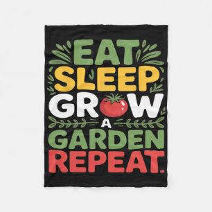 Couverture Polaire Mangez Le Sommeil Grandir Un Jardin Répéter Funny
