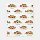 Couverture Polaire Mangez plus de plantes frais motivation salade let (Devant)