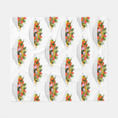 Couverture Polaire Mangez plus de plantes frais motivation salade let (Devant (Horizontal))