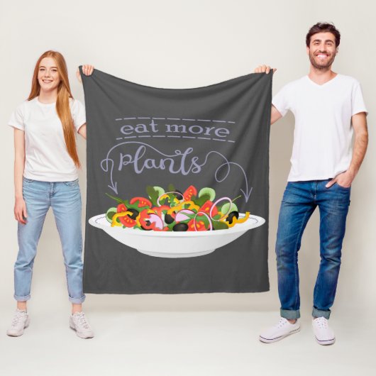 Couverture Polaire Mangez plus de plantes frais motivation salade let (En situation)