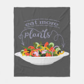 Couverture Polaire Mangez plus de plantes frais motivation salade let (Devant)
