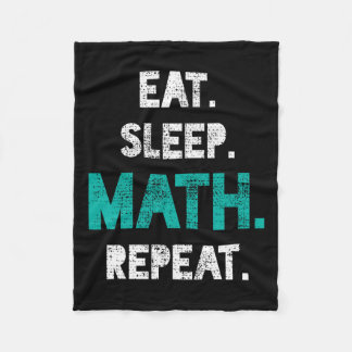 Couverture Polaire Mangez Sleep Math Répéter Funny Math Enseignant Ca