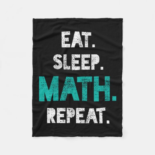 Couverture Polaire Mangez Sleep Math Répéter Funny Math Enseignant Ca (Devant)