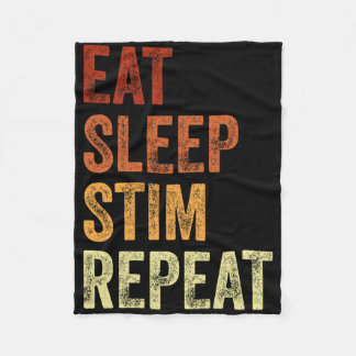 Couverture Polaire Mangez Sleep Stim Répéter Funny Sensibilisation su
