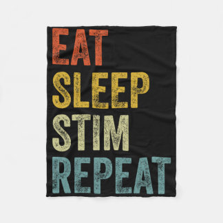 Couverture Polaire Mangez Sleep Stim Répétez Funny Sensibilisation su