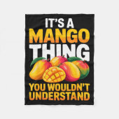 Couverture Polaire Mango Costume For Men Women Kids Fruit Mango Lover (Devant)
