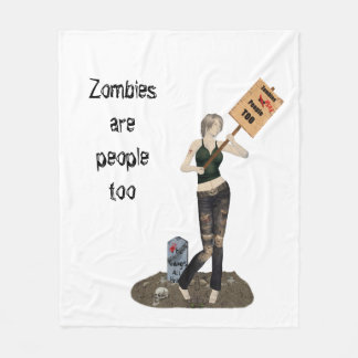 Couverture Polaire Manifestation de filles Zombie Pin up II Blanket e