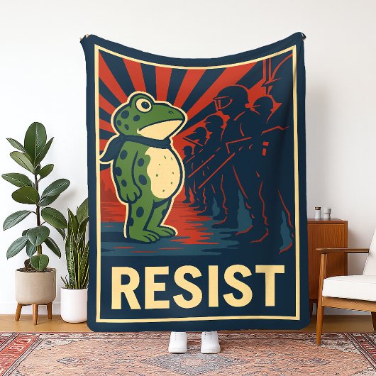 Couverture Polaire Manifestation Grenouille de Portland