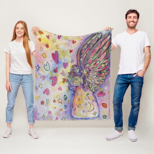 Couverture Polaire Manifestation Universe Angel Art Fleece Blanches (En situation)