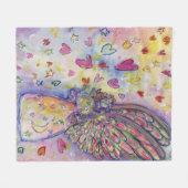 Couverture Polaire Manifestation Universe Angel Art Fleece Blanches (Devant (Horizontal))