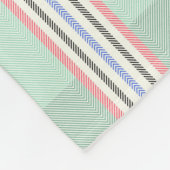 Couverture Polaire Manta con franjas en verde (Coin)