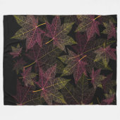 Couverture Polaire Manta de forro polaire hojas de otoño (Devant (Horizontal))