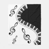 Couverture Polaire Manta de forro polar con notas musicales (Devant)