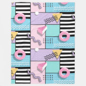 Couverture Polaire Manta de forro polar Memphis Party (Devant)