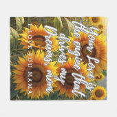 Couverture Polaire Manta de Girasoles para Mamá (Devant (Horizontal))