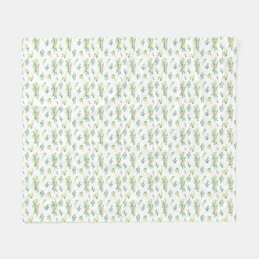 Couverture Polaire Manta "Flores del Campo"  (Devant (Horizontal))