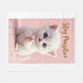 Couverture Polaire Manta para bebé con diseño de gatito tierno (Devant (Horizontal))