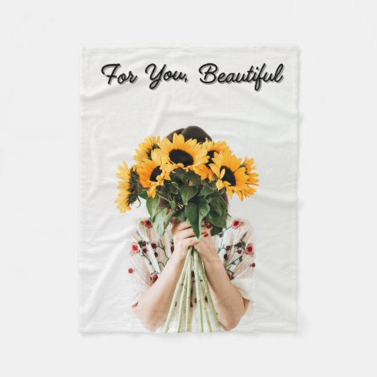 Couverture Polaire Manta polar Girasoles (Devant)