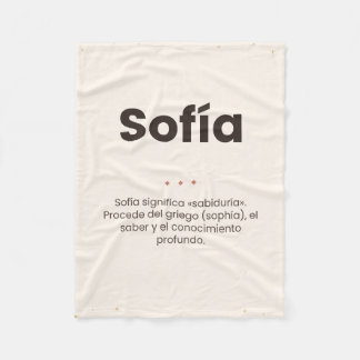 Couverture Polaire Manta polar personalizada: nombre y su significado