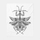 Couverture Polaire Mante de prière inspirée (Devant)