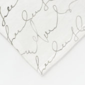 Couverture Polaire Manuscrit de fantaisie écrivant le nom fait sur (Coin)